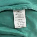 Polygram Shimmery Jade Maxi Dress size 2X Puff Short Sleeves Smocked Waist NWT Green Photo 12