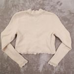 House of Harlow 1960 Cream Pearl Trim Long Sleeve Cardigan Women's Small Photo 8