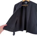 Woolrich ‎ Full Zip Short Jacket in Black Stretch Cotton, Size Medium Photo 6