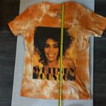 Whitney Houston Orange Crewneck Short Sleeve Tie Dye T Photo 7