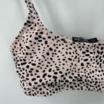 Nasty Gal Bikini Top Size 8 Animal Print Beach Swim Coastal Strappy Linerless Photo 5
