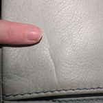 American Leather Co. Leather Crossbody Light Blue/Green Green Photo 6