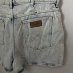 Wrangler  Festival Stretch Denim Boyfriend Blue High Rise Boho Western Shorts 35 Photo 4