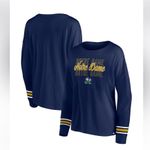 Fanatics  Notre Dame Fighting Irish Lightweight Boat Neck Long Sleeve T-Shirt Photo 0