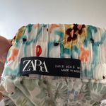 ZARA Satin Silky Smooth Boho Artisanal Tile Floral Inspired Pull On Shorts Photo 6