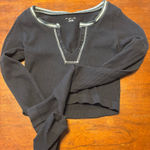Urban Outfitters  Women's Black and Grey Shirt- Size XS|S Photo 0