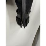 EXPRESS  Black Faux Suede Fur Lined Moto Jacket Womens Size Large Photo 7