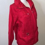 cj banks  red zip up Utility jacket Photo 1