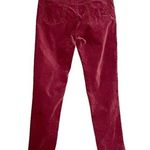 AG Adriano Goldschmied Stevie Midrise Skinny Velvet Cranberry Jeans Size 25 | 0 Photo 1
