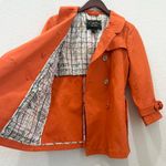 Coach Double Breasted 3/4 Sleeves Bow Tie Short Trench Jacket Size 2 NO BELT Photo 3