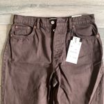 ZARA straight fit brown button up jeans Photo 2