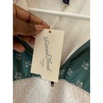 Universal Threads Universal Thread Womens S Sherpa Fleece Jacket With Floral Panels Teal & Cream Photo 5