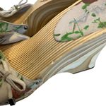 MIA  Jazzy Leather Wood Platform Sandals, Sz 8 Photo 8