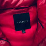 Talbots  Chevron Quilted Down

Puffer Vest in Holiday Red size small Photo 6