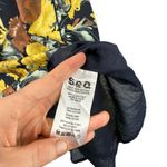 Sea New York Ella Floral Puff Sleeve Mini Dress Preppy 100% Cotton Womens 8 Black Photo 5