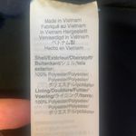 J.Crew  Blouse Large Navy Blue and Gold Floral Lined Flowy Detailed Neckline Photo 3