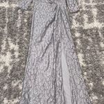 Adrianna Papell Long Sleeve Faux Wrap Gown Photo 1