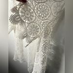 Banana Republic  White Floral Crochet Swim Cover-Up Photo 4