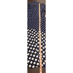 Maggy London Navy White Polka Dot Midi Dress Size 16 NWT High Neck Long Sleeve Blue Photo 6