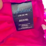 Catalina  Tummy Control Pink
White Polka Dot One Piece
Swimsuit Size Large Photo 7