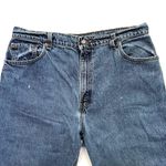 Levi's 551 Relaxed Fit Tapered Leg Denim Blue Jeans 90s Vintage 16 Long Photo 3