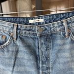 GRLFRND  Denim shorts Kerry high rise cuffed distressed light wash raw hem jean Photo 4