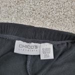 Chicos Travelers Wide Leg Pants Womens 3/XL Short Black Wrinkle Resistant Flowy Photo 1