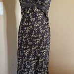 Kimchi Blue  Floral Lace Trim Midi Dress Black Purple Women's S/P Photo 0
