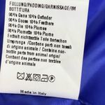 Marido Firenze | US 6 | Designer Goose Down Leather Trim Puffer Coat Jacket $590 Blue Photo 8