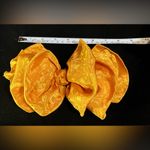 Vintage 90s Yellow SATIN EFFECT Big Hair Bow Barrette Clip Oversized Photo 3