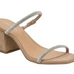 Block Heel Slide Sandals by Lisa Vicky Silver Size 9 Photo 0