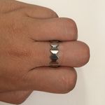 Rhombus stainless steel ring Photo 2