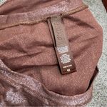 SKIMS Shimmer Crop Top Cocoa Brown 4X Plus Size Metallic Short Sleeve Tee Photo 3