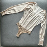 For Love & Lemons  Pink And Cream Bodysuit XS Photo 9