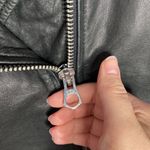 Madewell  Washed Leather Motorcycle Jacket in true black size XS Photo 12