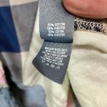 Aerie  Women’s Long Sleeve Ruffle Plaid Button Down Shirt Pink Tan Size Small EUC Photo 4