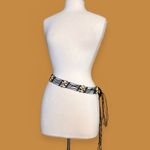 Boho Belt Black Wood Flower Floral Photo 2