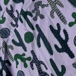 Pearl By Lela Rose Cactus Cotton Full Sleeve Shirt Size Medium NWT Purple Photo 4