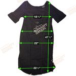 Lip service VTG Size 18  Y2K Industrial Pinstripe Buckle Mini Dress Photo 2