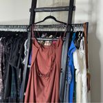 BHLDN  Gavin Brown Open-Back Tie Slip Dress in Cocoa Plum Photo 6