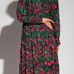 See By Chloe $550 NWOT See By Chloé Floral Long Sleeve Midi Dress Size 38 Photo 2