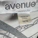 Avenue  mocha black and white abstract pattern Aline dress size 14/16 Photo 3