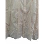 Torrid NEW  Challis Eyelet Blouse Top Size 2 2X Peplum Button Down Ivory Viscose Photo 2