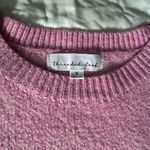 Soft pink and white star sweater for women size S Photo 1