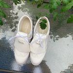 FootJoy White Leather Fringe Brogues Size 10 Photo 2