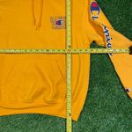 Champion women's yellow  Santa Cruz graphic logo pullover drawstring hoodie (S) Photo 5