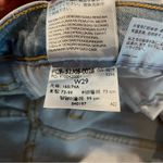Levi's Wedgie Fit Skinny Jeans High Rise Distressed Light Wash 29 NWOT Photo 9