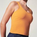 Spanx Get Moving Fitted Cropped Workout Tank Top Orange Size Medium Photo 1