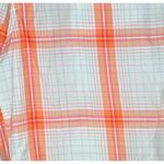 Vintage K.A.D. Clothing Co. Ladies Orange Plaid Long Shorts Size L Retro Summer White Size L Photo 2