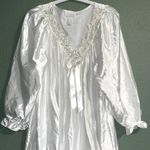 Vintage Komar Embroidered Floral Gown Wedding Honeymoon Size XL Photo 1